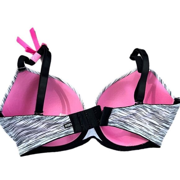 Victoria’s Secret Pink Wear Everywhere Lightly Lined marled gray bra 32DD - Picture 3 of 3